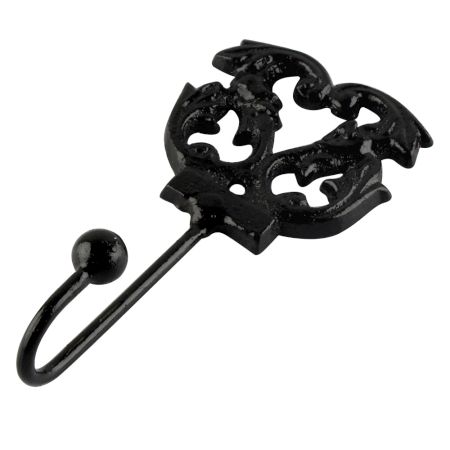 Decorative Black Iron Wall Hooks